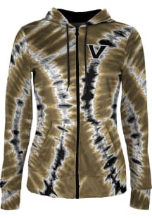 ProSphere Vanderbilt Commodores Womens Black Tie Dye Light Weight Jacket