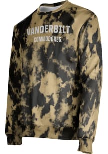 ProSphere Vanderbilt Commodores Mens Black Grunge Long Sleeve Crew Sweatshirt
