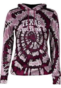 ProSphere Texas Southern Tigers Womens Maroon Tie Dye Hooded Sweatshirt