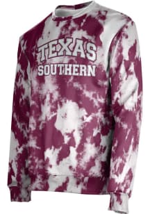 ProSphere Texas Southern Tigers Mens Maroon Grunge Long Sleeve Crew Sweatshirt