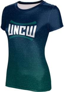 ProSphere UNCW Seahawks Womens Navy Blue Ombre Short Sleeve T-Shirt