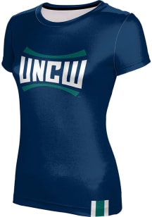 ProSphere UNCW Seahawks Womens Navy Blue Solid Short Sleeve T-Shirt