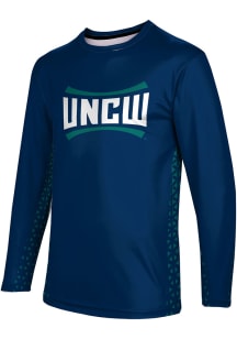 ProSphere UNCW Seahawks Navy Blue Geometric Long Sleeve T Shirt
