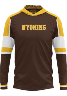 ProSphere Wyoming Cowboys Mens Brown Throwback Long Sleeve Hoodie