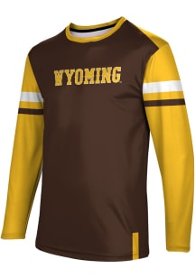ProSphere Wyoming Cowboys Brown Old School Long Sleeve T Shirt
