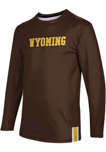 ProSphere Wyoming Cowboys Brown Solid Long Sleeve T Shirt