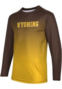 ProSphere Wyoming Cowboys Brown Zoom Long Sleeve T Shirt