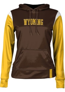 ProSphere Wyoming Cowboys Womens Brown Tailgate Hooded Sweatshirt