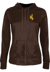 ProSphere Wyoming Cowboys Womens Brown Heather Light Weight Jacket