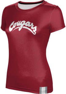 ProSphere Washington State Cougars Womens Red Solid Short Sleeve T-Shirt