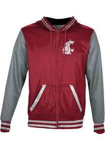 ProSphere Washington State Cougars Mens Red Letterman Light Weight Jacket