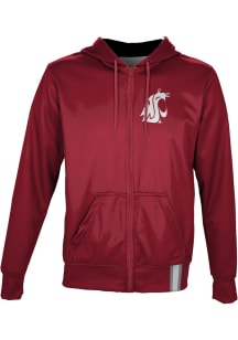 ProSphere Washington State Cougars Mens Red Solid Light Weight Jacket