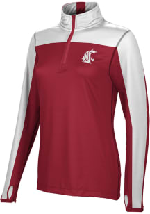 ProSphere Washington State Cougars Womens Red Sharp 1/4 Zip Pullover