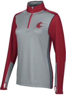 ProSphere Washington State Cougars Womens Red Counter 1/4 Zip Pullover