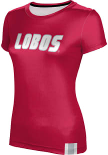 ProSphere New Mexico Lobos Womens Red Solid Short Sleeve T-Shirt