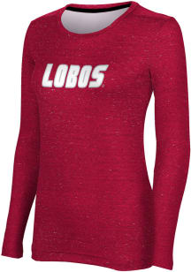 ProSphere New Mexico Lobos Womens Red Heather LS Tee