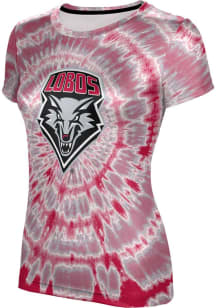 ProSphere New Mexico Lobos Womens Red Tie Dye Short Sleeve T-Shirt