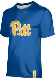 ProSphere Pitt Panthers Youth Blue Solid Short Sleeve T-Shirt