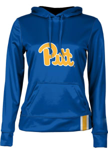 ProSphere Pitt Panthers Womens Blue Solid Hooded Sweatshirt