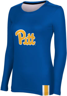 ProSphere Pitt Panthers Womens Blue Solid LS Tee