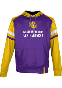 ProSphere Western Illinois Leathernecks Youth Purple Old School Long Sleeve Hoodie