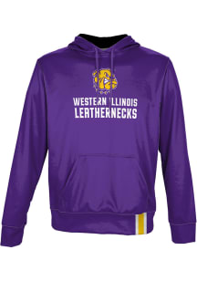 ProSphere Western Illinois Leathernecks Youth Purple Solid Long Sleeve Hoodie