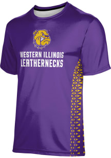 ProSphere Western Illinois Leathernecks Youth Purple Geometric Short Sleeve T-Shirt