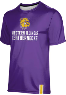 ProSphere Western Illinois Leathernecks Youth Purple Solid Short Sleeve T-Shirt