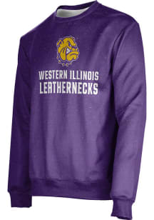 ProSphere Western Illinois Leathernecks Mens Purple Heather Long Sleeve Crew Sweatshirt