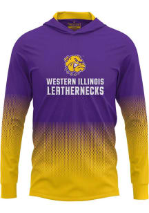 ProSphere Western Illinois Leathernecks Mens Purple Hex Pro Long Sleeve Hoodie