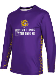 ProSphere Western Illinois Leathernecks Purple Geometric Long Sleeve T Shirt