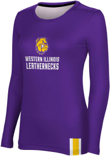 ProSphere Western Illinois Leathernecks Womens Purple Solid LS Tee