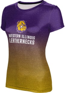 ProSphere Western Illinois Leathernecks Womens Purple Ombre Short Sleeve T-Shirt