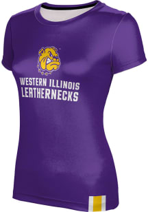 ProSphere Western Illinois Leathernecks Womens Purple Solid Short Sleeve T-Shirt