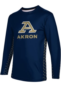 ProSphere Akron Zips Blue Geometric Long Sleeve T Shirt