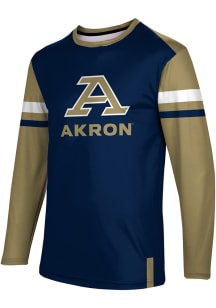 ProSphere Akron Zips Blue Old School Long Sleeve T Shirt