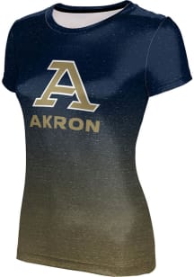 ProSphere Akron Zips Womens Blue Ombre Short Sleeve T-Shirt