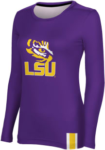 ProSphere LSU Tigers Womens Purple Solid LS Tee