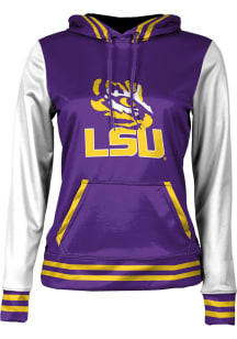 ProSphere LSU Tigers Womens Purple Letterman Hooded Sweatshirt