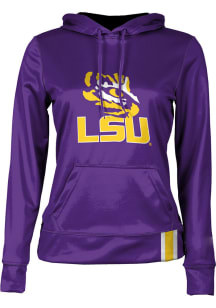 ProSphere LSU Tigers Womens Purple Solid Hooded Sweatshirt
