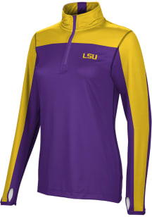ProSphere LSU Tigers Womens Purple Sharp 1/4 Zip Pullover