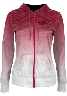 ProSphere Arkansas Razorbacks Womens Red Zoom Light Weight Jacket