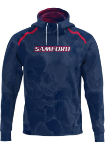 ProSphere Samford University Bulldogs Mens Navy Blue Element Long Sleeve Hoodie