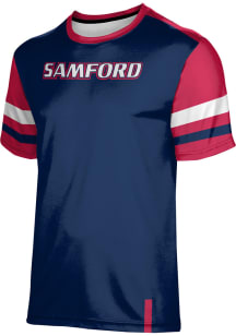 ProSphere Samford University Bulldogs Navy Blue Old School Short Sleeve T Shirt