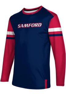 ProSphere Samford University Bulldogs Navy Blue Old School Long Sleeve T Shirt
