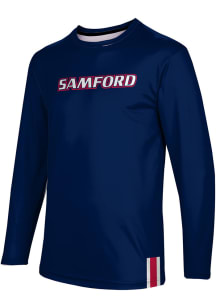 ProSphere Samford University Bulldogs Navy Blue Solid Long Sleeve T Shirt