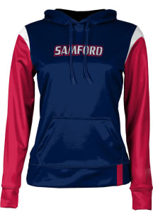 ProSphere Samford University Bulldogs Womens Navy Blue Tailgate Hooded Sweatshirt