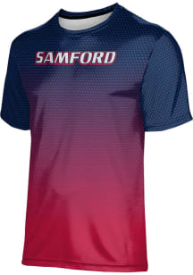 ProSphere Samford University Bulldogs Navy Blue Zoom Short Sleeve T Shirt