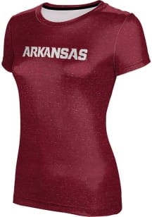 ProSphere Arkansas Razorbacks Womens Red Heather Short Sleeve T-Shirt