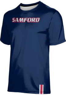 ProSphere Samford University Bulldogs Youth Navy Blue Solid Short Sleeve T-Shirt